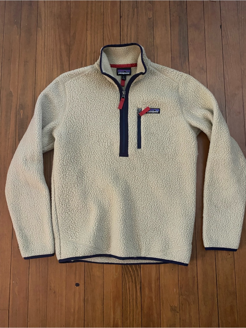 Patagonia Men’s Retro Pile Pullover El Cap Khaki Small